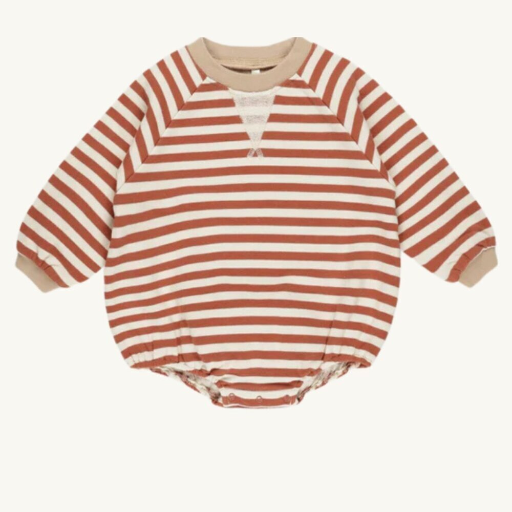 NWT - Rylee + Cru Poppy striped romper 18-24 months​​​